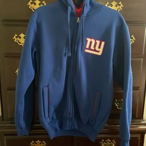 NFL New York Giants Zip Up Hooded Sweatshirt NWT